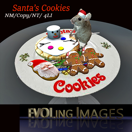 Second Life Marketplace Santa's Cookies & Mouse